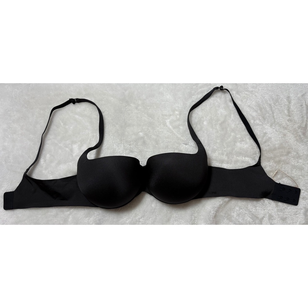 Skims Ultimate Push-Up Balconette Bra Onyx Black BA-BAL-5486W 34C NWT